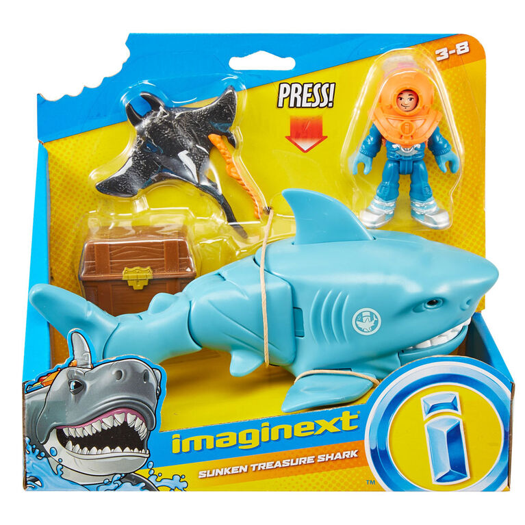 Fisher-Price - Imaginext - Requin et trésor englouti