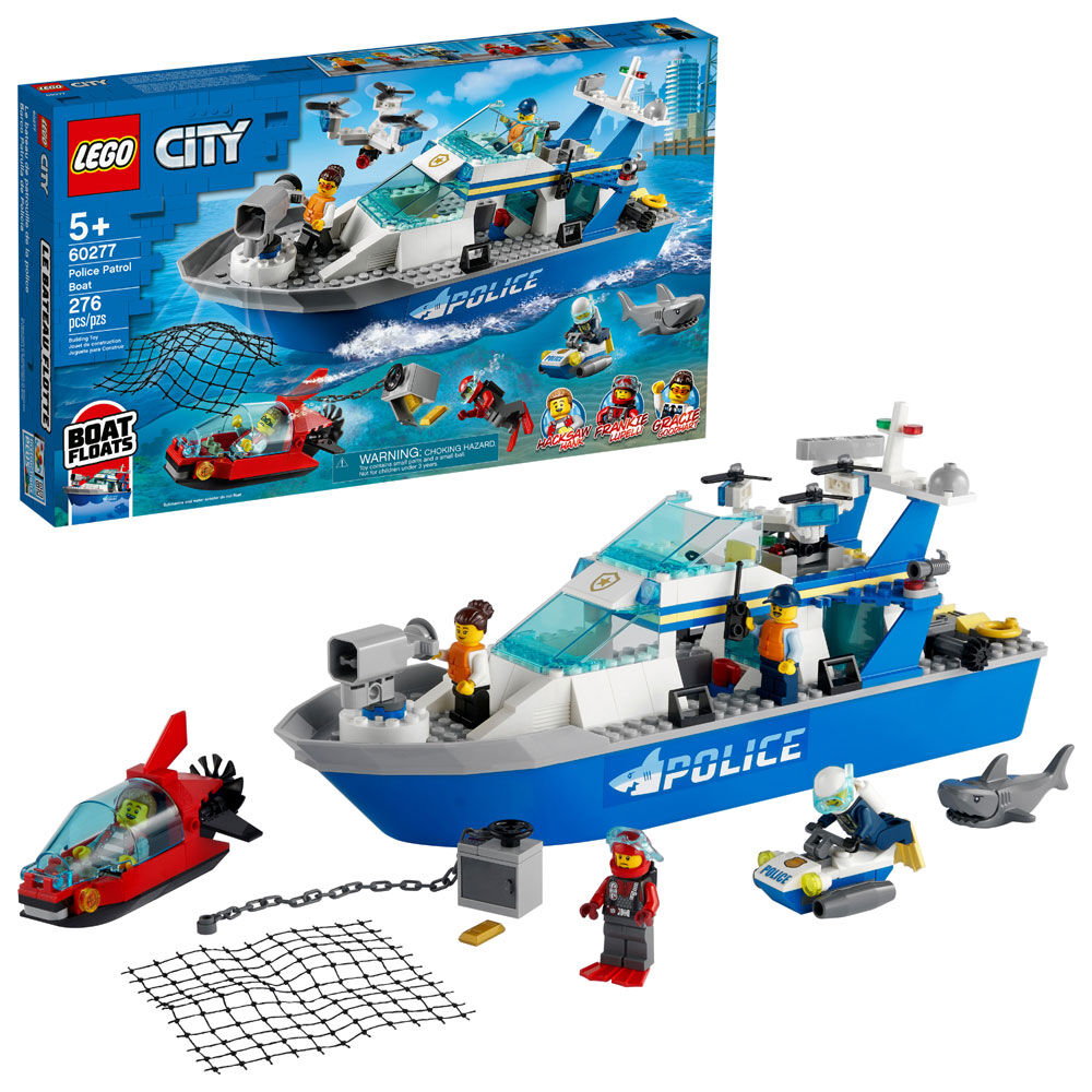LEGO City Police Police Patrol Boat 60277 276 pieces