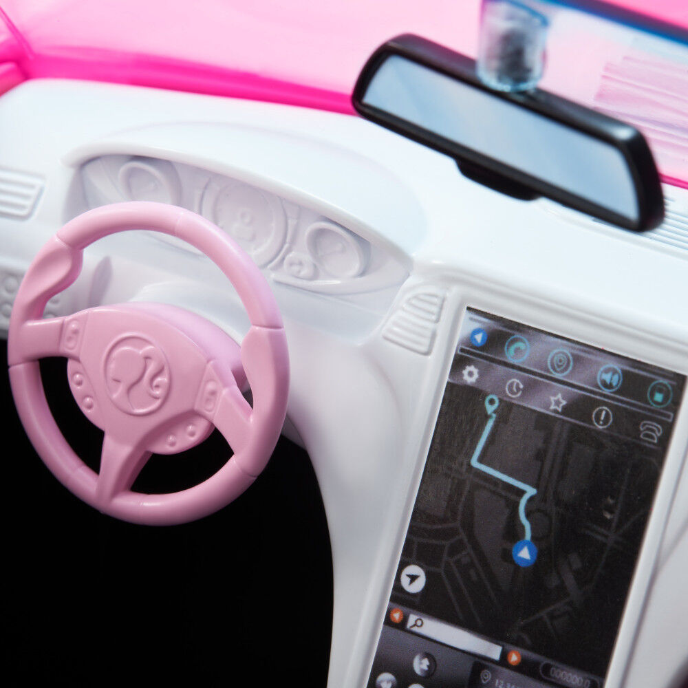Barbie Pink Convertible 2 Seater Vehicle with Rolling Wheels