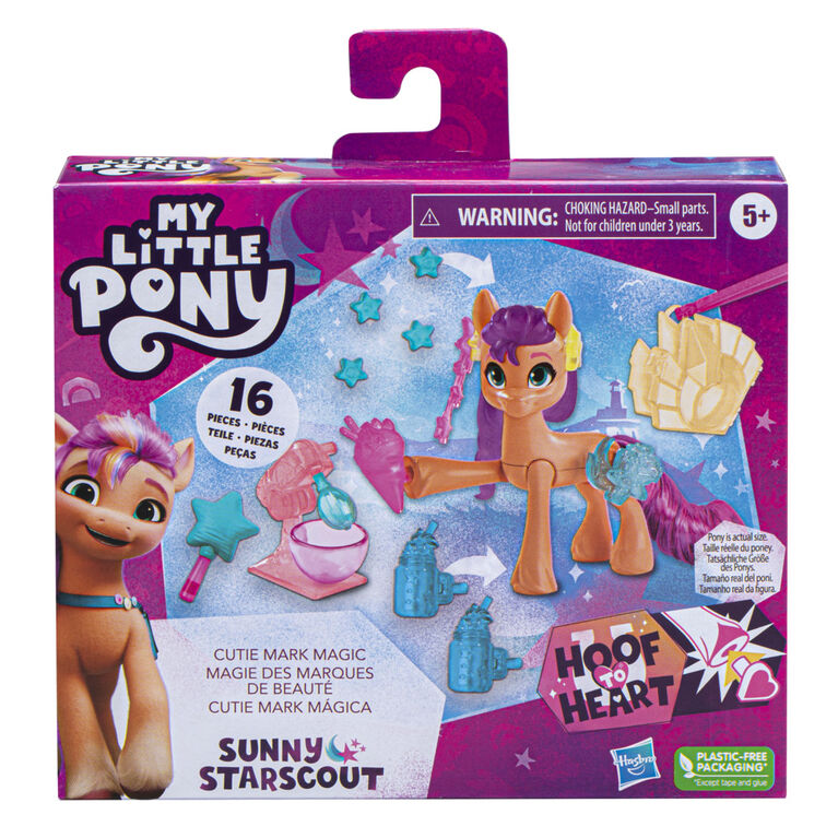 My Little Pony: Make Your Mark Toy Cutie Mark Magic Sunny Starscout - 3-Inch Hoof to Heart Pony with Surprise Accessories