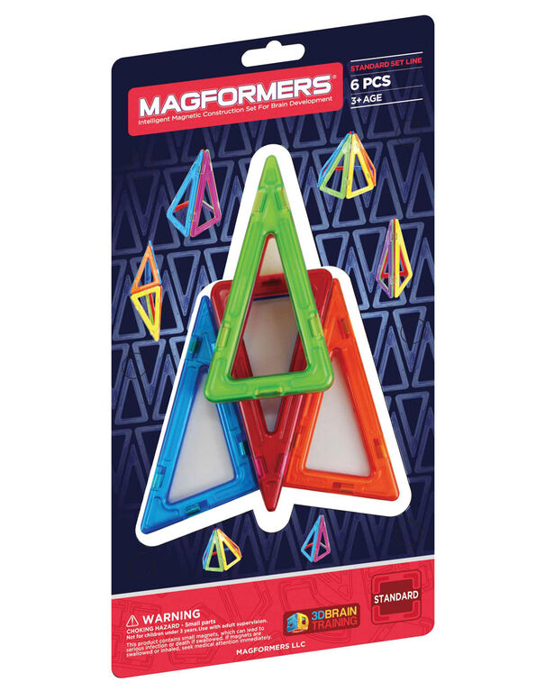 Magformers Quadrilaterals Add On 6  pièces Set - Édition anglaise