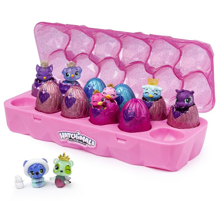 Hatchimals CollEGGtibles, Jewelry Box Royal Dozen 12-Pack Egg Carton with 2 Exclusive Hatchimals - Colours and styles may vary