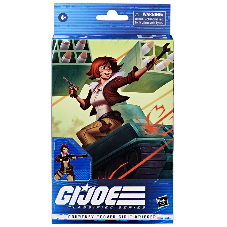 G.I. Joe Classified Series Courtney "Cover Girl" Krieger Action Figure 59 Collectible Toy, Accessories, Custom Package Art