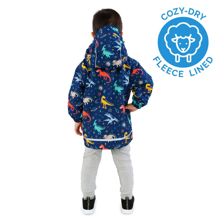 Vestes de Pluie Doubl&eacute;es en Polaire pour Enfants | Dinosaures de l&rsquo;Espace - 5T (5-6A)