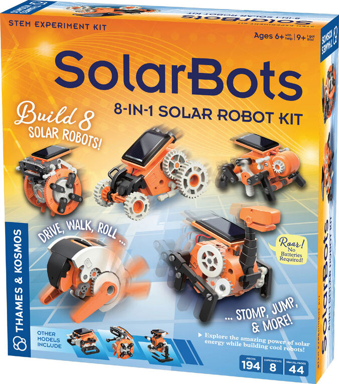 Thames and Kosmos Solarbots: 8-in-1 Solar Robot Kit - English Edition