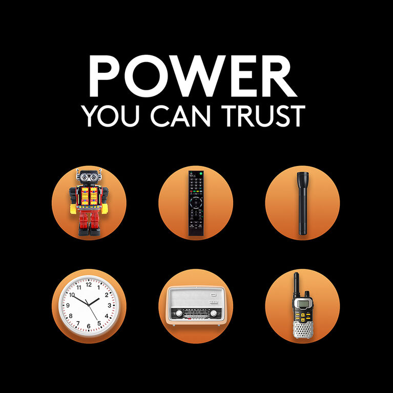 Piles Duracell coppertop Alcalines D - 4 unités
