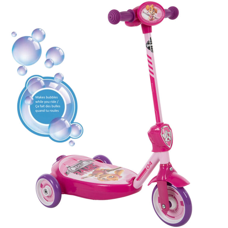 Trottinette électrique à bulles pour enfants de 6V La Pat' Patrouille Skye Ride-On alimenté par batterie, Rose