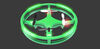 Mindscope Skylighter Disc Drone Green
