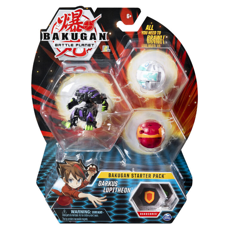 Bakugan Starter Pack 3-Pack, Darkus Lupitheon