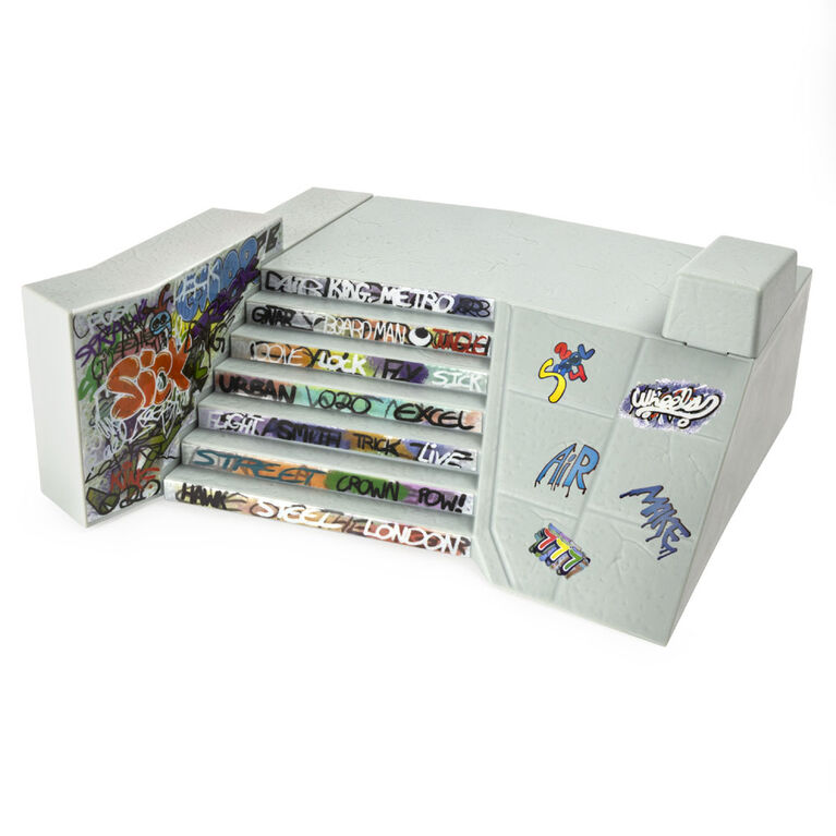 Tech Deck, Build-A-Park World Tour, South Bank, Coffret rampe avec fingerboard Signature - Édition anglaise