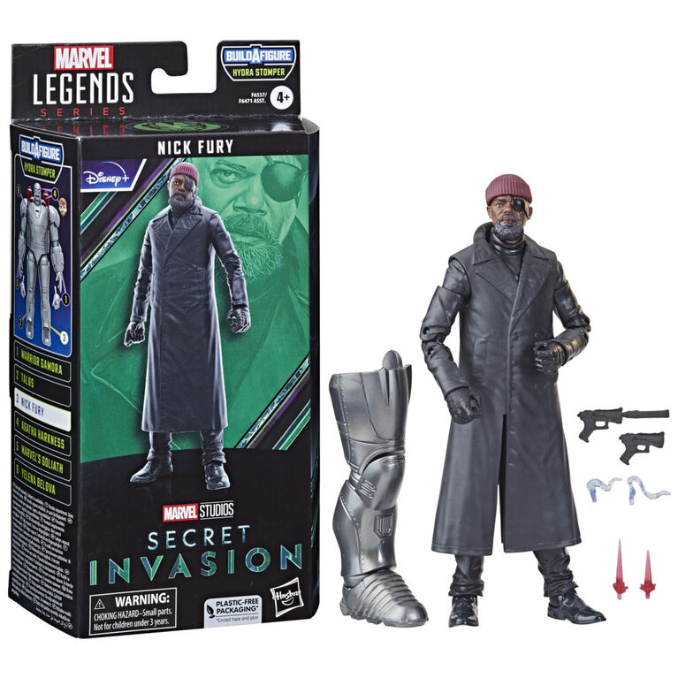 Hasbro Marvel Legends Series Nick Fury, Secret Invasion Marvel Legends Action Figures, 6 Inch
