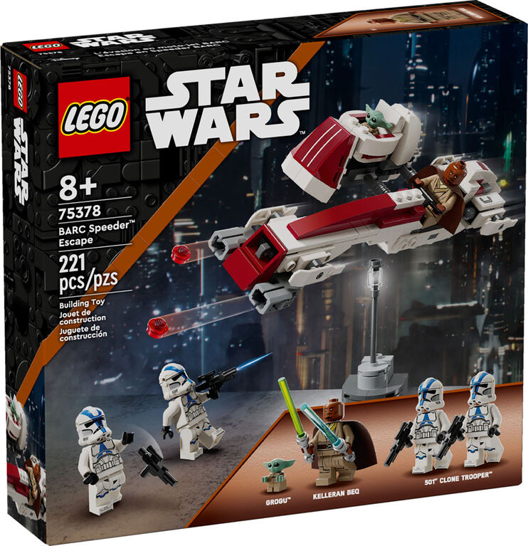 Ensemble LEGO Star Wars L'évasion en moto-jet BARC 75378