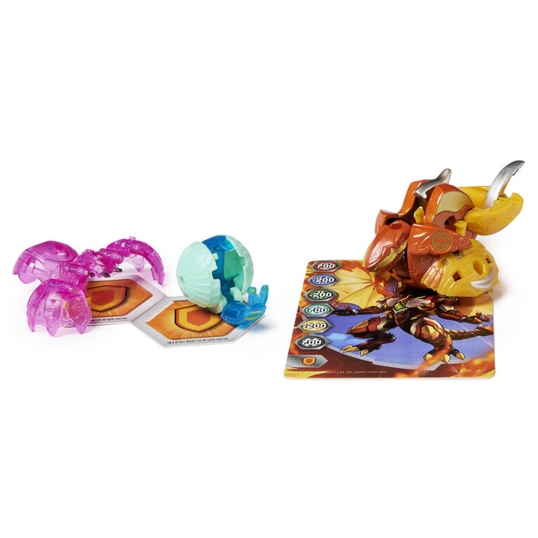 Bakugan Evolutions, Shartktar with Nano Widow and Sludgem Platinum Power Up Pack