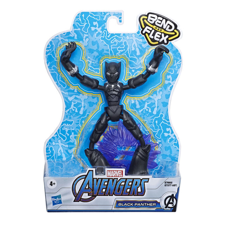 Marvel Avengers Bend and Flex  - Figurine articulée Black Panther de 15 cm flexible