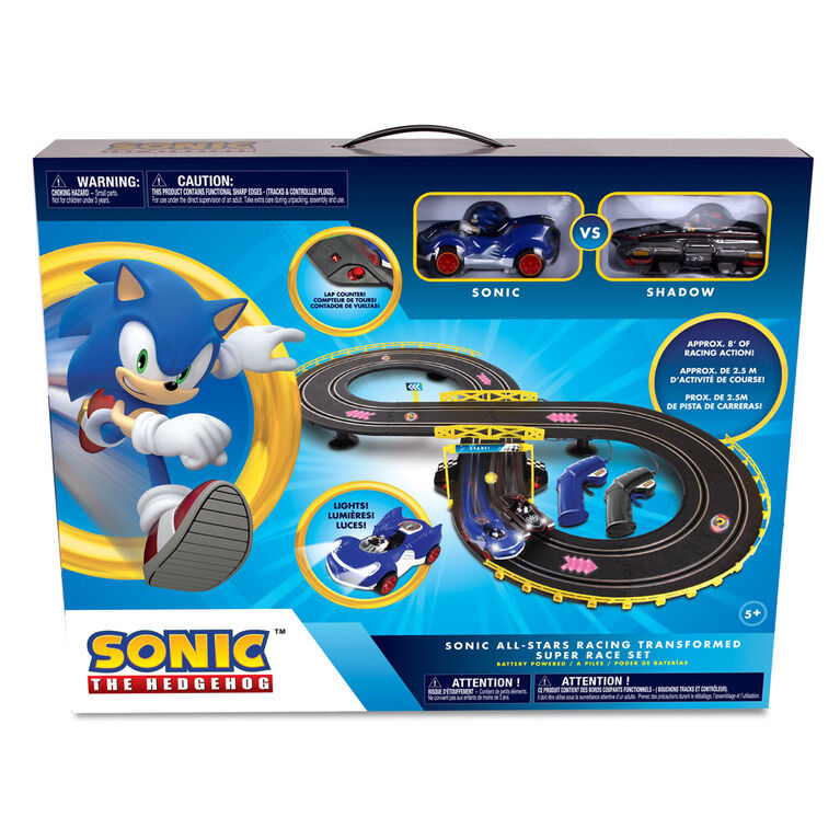 Voiture télécommandée NKOK Sonic & Shadow Slot Car (pistes d'environ 8 pieds)