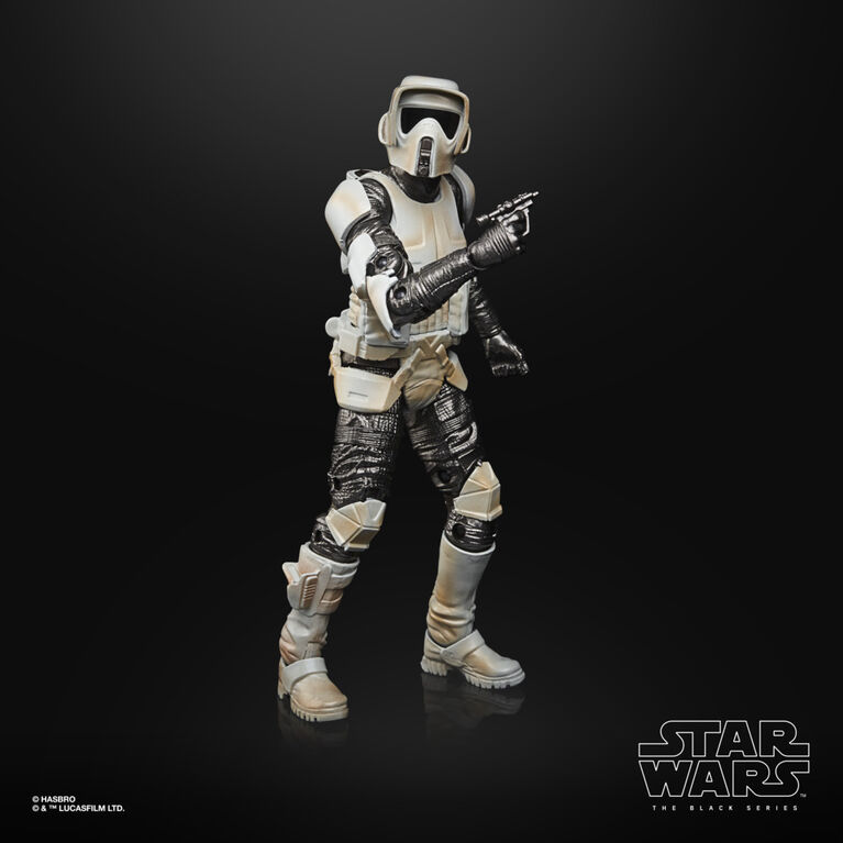 Star Wars The Black Series, Collection Graphite, Scout Trooper - Notre exclusivité