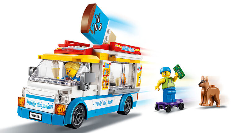 LEGO City Great Vehicles Le camion du marchand de glace 60253 (200 pièces)