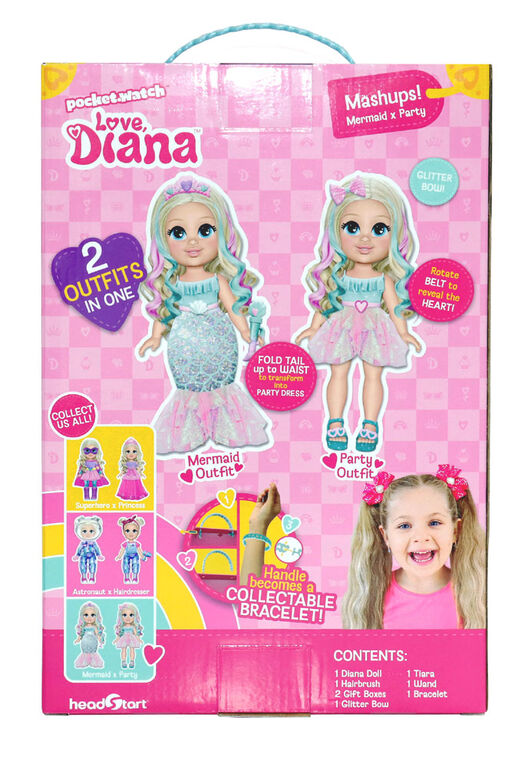 Love, Diana - 13" Diana Mashups Doll - Mermaid/Party Dress - English Edition