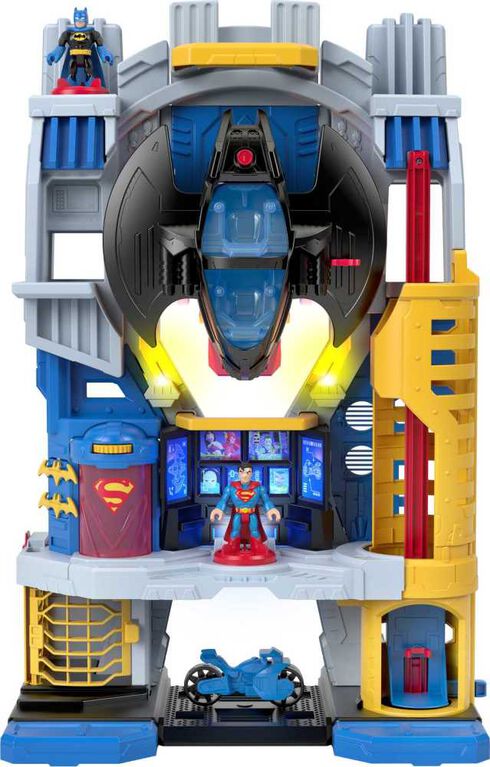Imaginext DC Super Friends Ultimate Headquarters Playset with Batman Figure, 10 Piece Preschool Toy