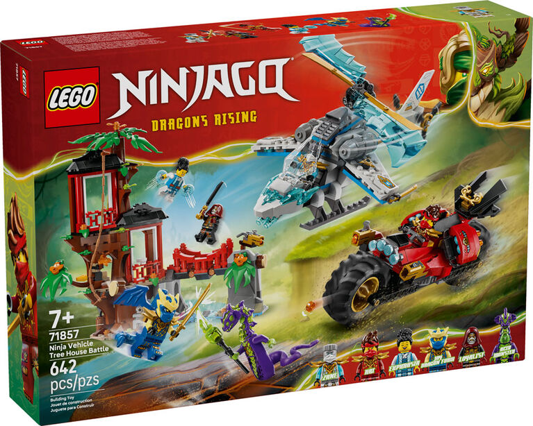 LEGO NINJAGO Ninja Vehicle Tree House Battle Building Toy for Boys, Girls, & Kids, Ages 7+ - 71857