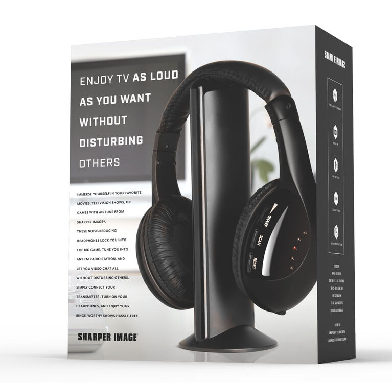 Sharper Image AIRTUNE Wireless RF TV Headphones Toys R Us Canada