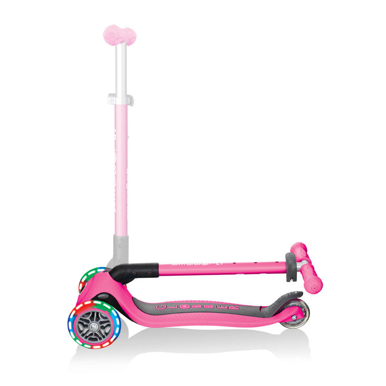 Primo Pliable Scooter avec Lumière - Rose