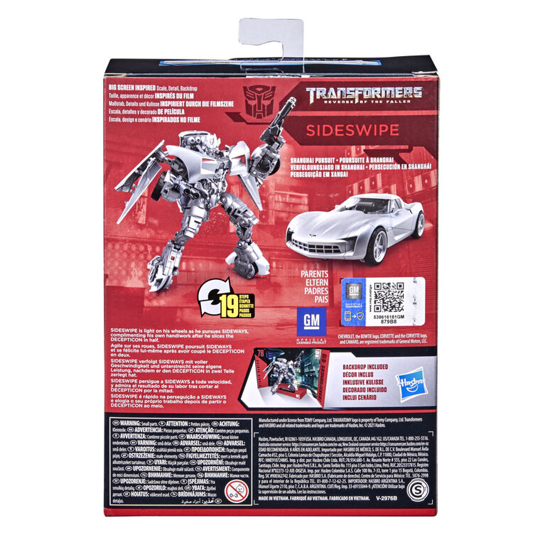 Transformers Toys Studio Series 78 Deluxe Class Transformers: Revenge of the Fallen Sideswipe Action Figure