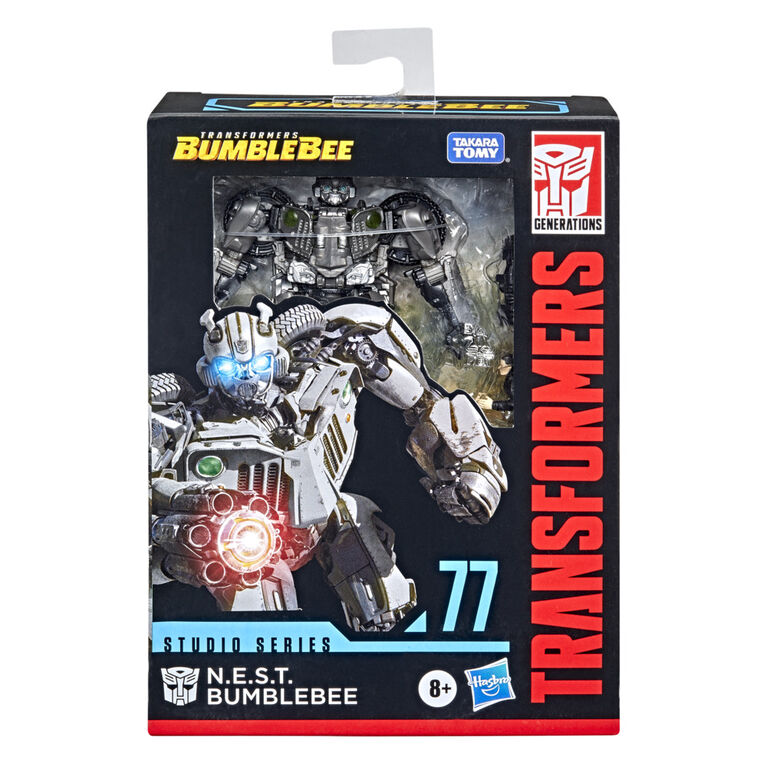 Transformers Studio Series 77, figurine Bumblebee classe The Ride - 3D N.E.S.T.