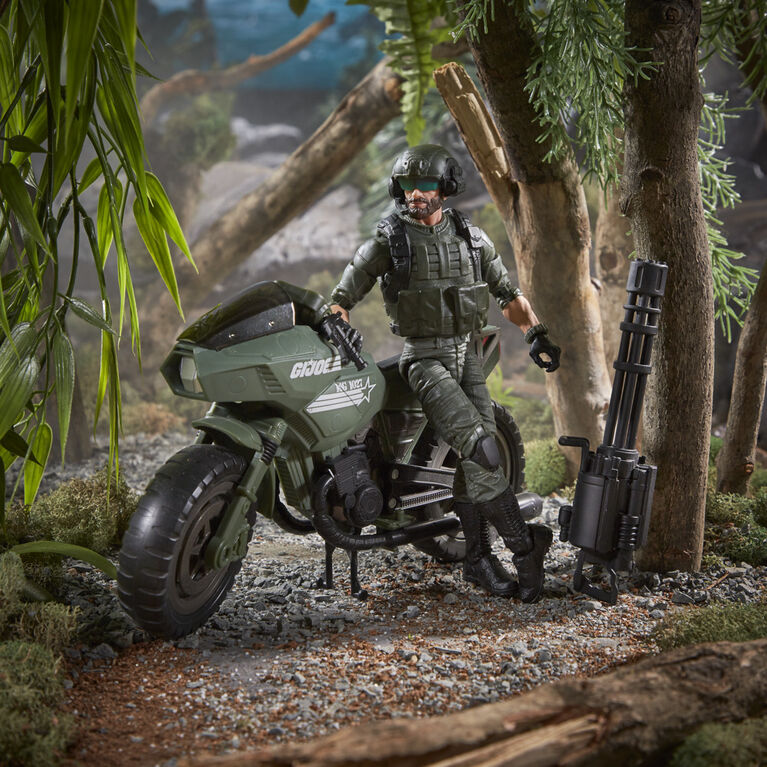 G.I. Joe Cobra Island Alvin "Breaker" Kinney with RAM Cycle Figure and Vehicle Set 29, Custom Package Art - R Exclusive
