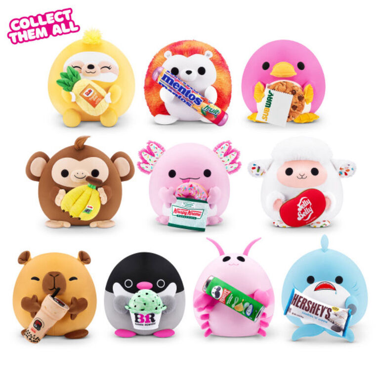 Snackles Plush 14" S2 Assortment - 1 per order, colour may vary (Each sold separately, selected at Random)