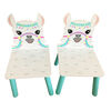 Llama Square Table With 2 Chairs
