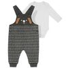 PL Baby Baby Salopette pour Garcons Ensemble 2 Mcx Dogs on the Town Gris, 3 Mois