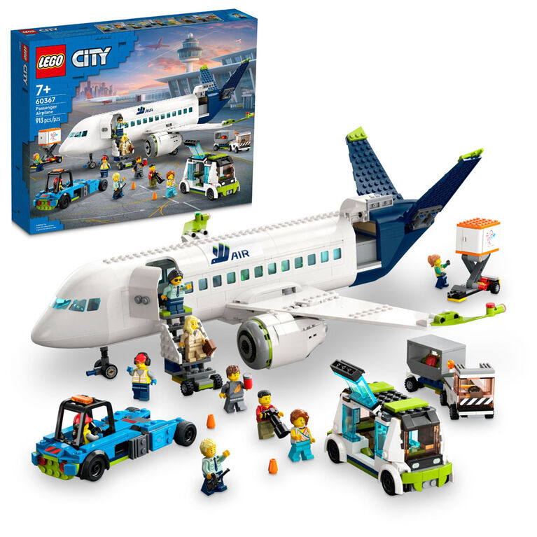 LEGO City Passenger Airplane 60367 Building Toy Set (930 Pieces)