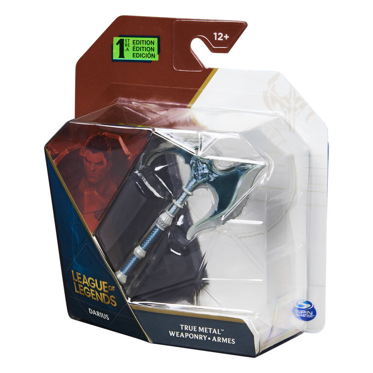 League of Legends, Hache de Darius officielle à collectionner avec socle, arme True Metal, Première Édition à collectionner