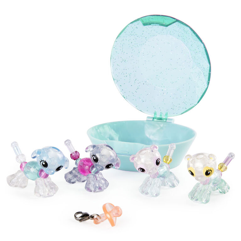 Twisty Petz - Babies 4-Pack Pandas and Puppies Collectible Bracelet Set for Kids