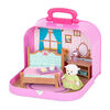 Li'l Woodzeez, Travel Suitcase Bedroom Playset in Carry Case