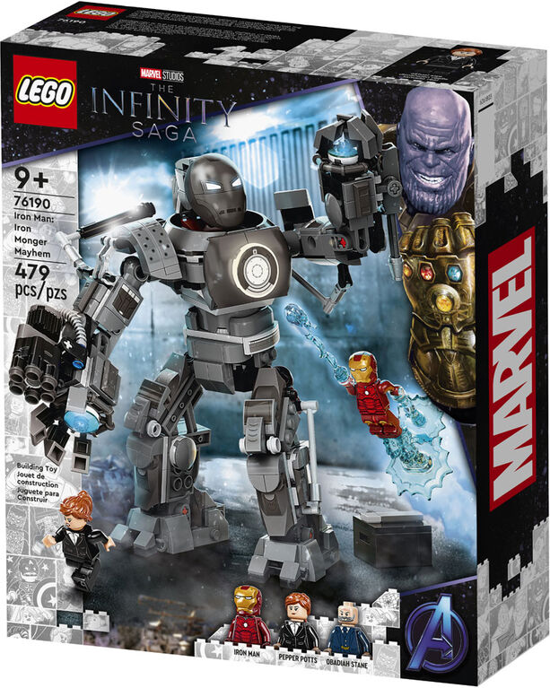 LEGO Super Heroes Iron Man : la bataille contre Iron Monger 76190 (479 pièces)