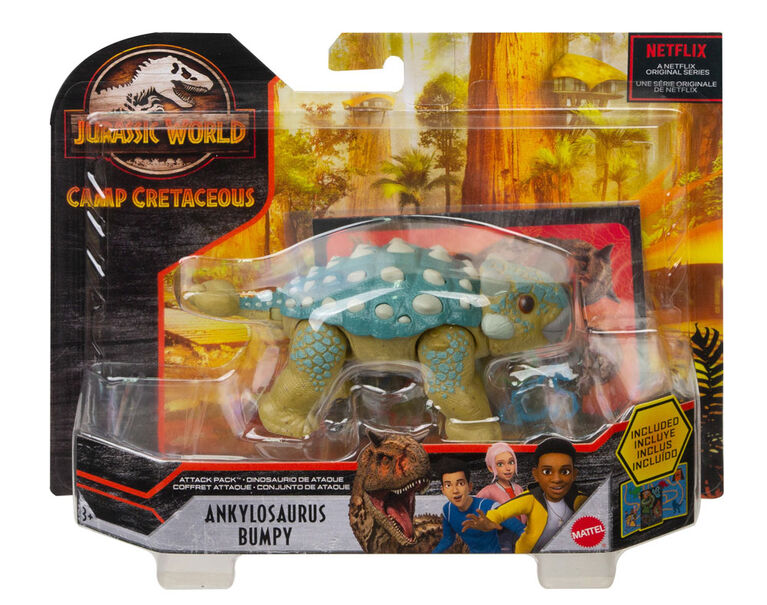 Jurassic World Camp Cretaceous Attack Pack Ankylosaurus Bumpy