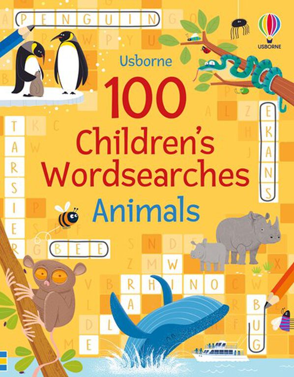 100 Children's Wordsearches: Animals - Édition anglaise
