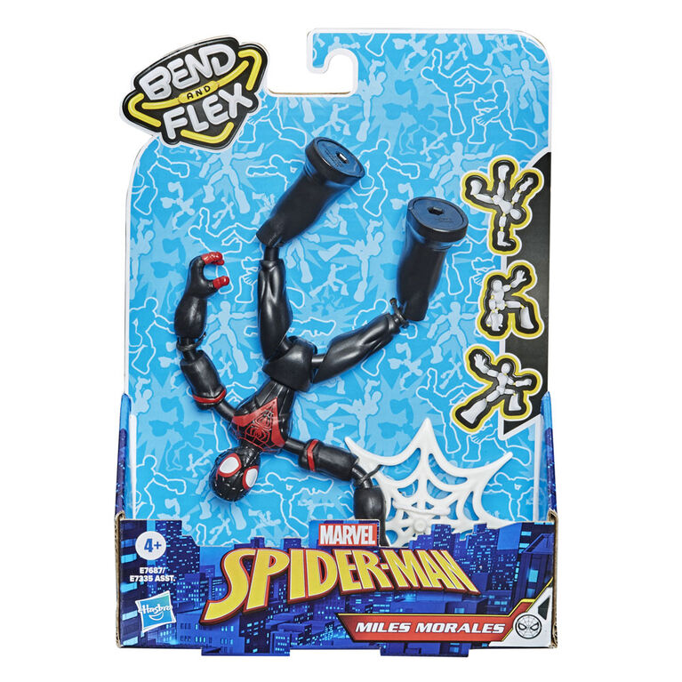 Marvel Spider-Man Bend and Flex Miles Morales Action Figure Toy