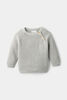 RISE Little Earthling Waffle Pullover Sweater Grey