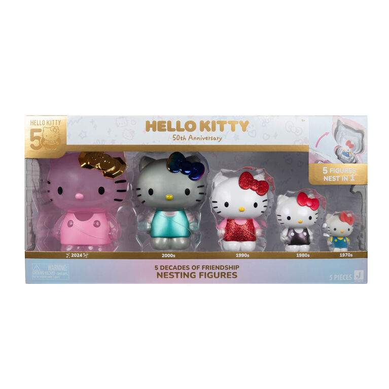 Hello Kitty 5th Aniversary Ultra Premier 6" Nesting Figure 5-Pack