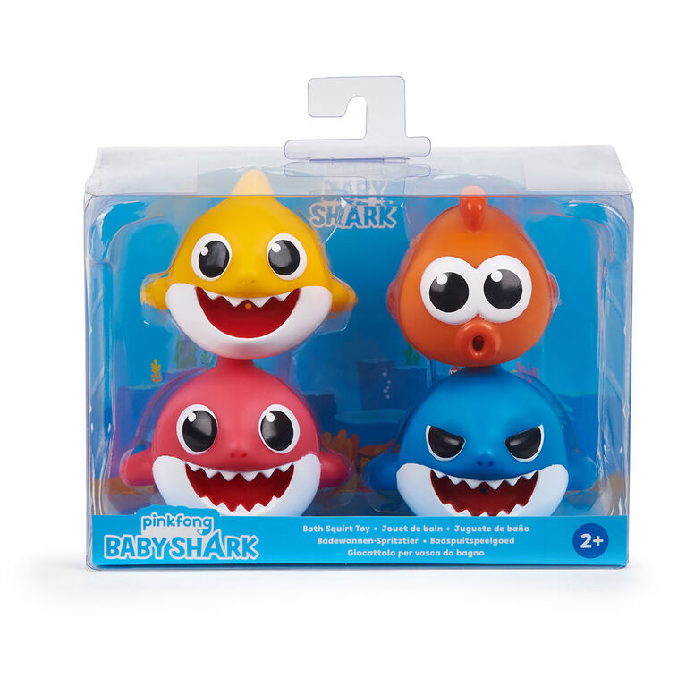 Pinkfong - jouet arroseur de bain - Bébé requin - 4 pack - WowWee - Édition anglaise