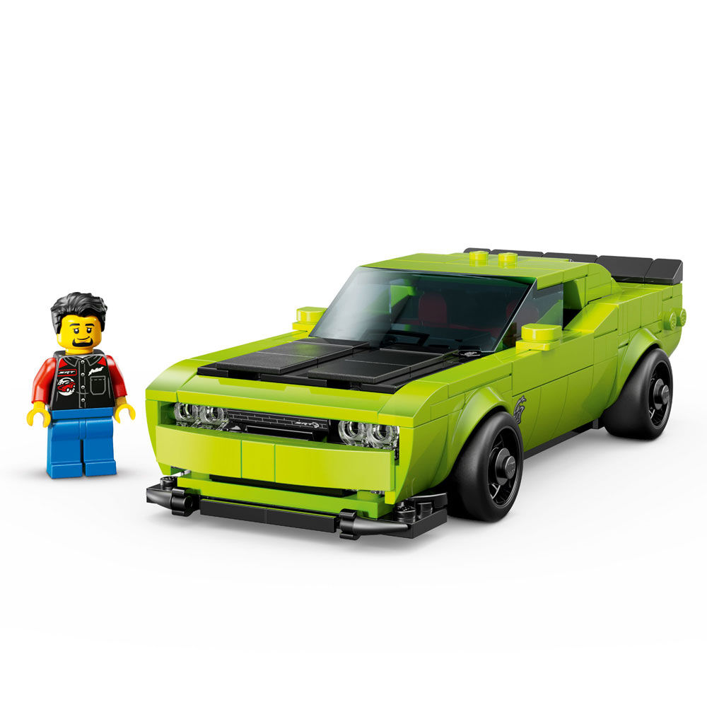 LEGO Speed Champions Dodge Challenger SRT Hellcat Sports Car Toy - Kids Toy for Girls & Boys - 77237