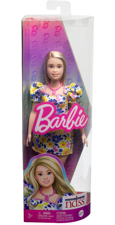 Barbie Fashionistas-Poupée atteinte de trisomie 21 avec robe