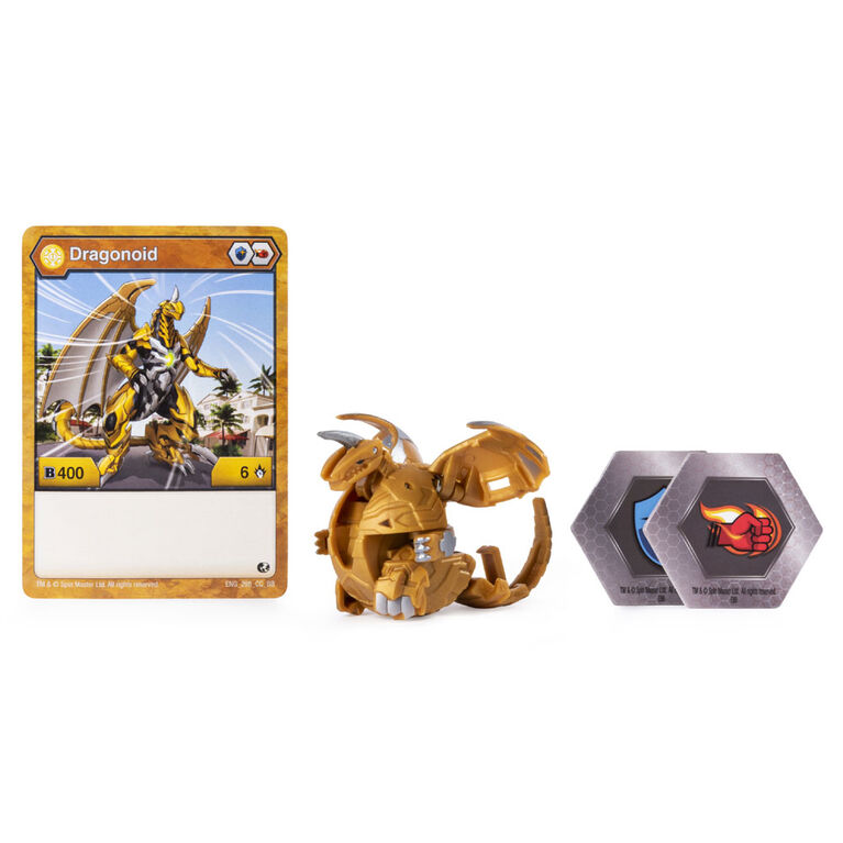 Bakugan, Aurelus Dragonoid, 2-inch Tall Collectible Transforming Creature