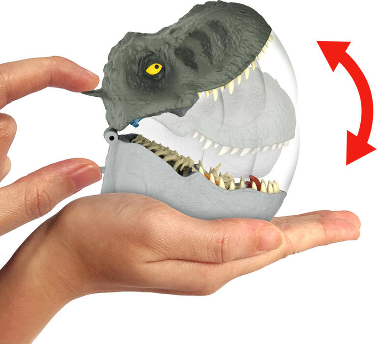 Jurassic World Rebirth Micro Adventure Playset Tyrannosaurus Rex Head, Interactive Features & Figures