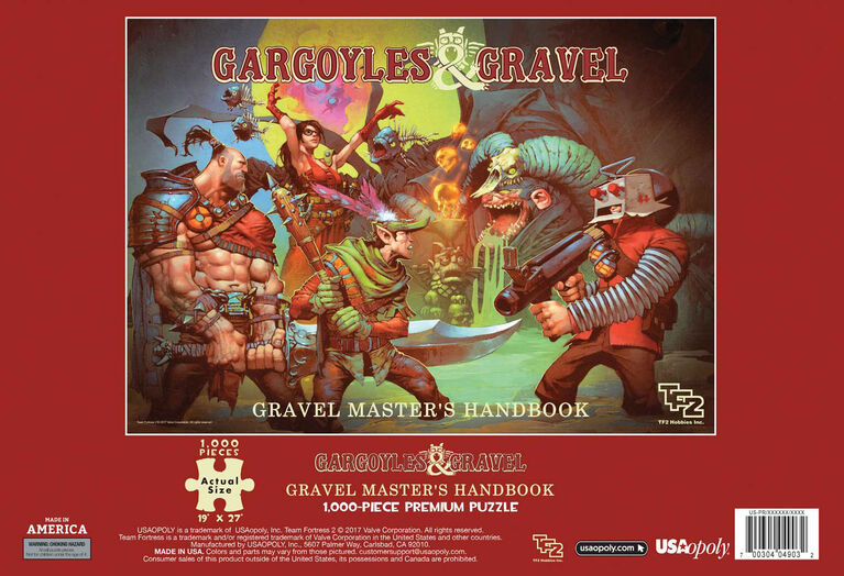 Team Fortress 2 "Gargoyles and Gravel" Puzzle De 1000 Pièces - Édition anglaise