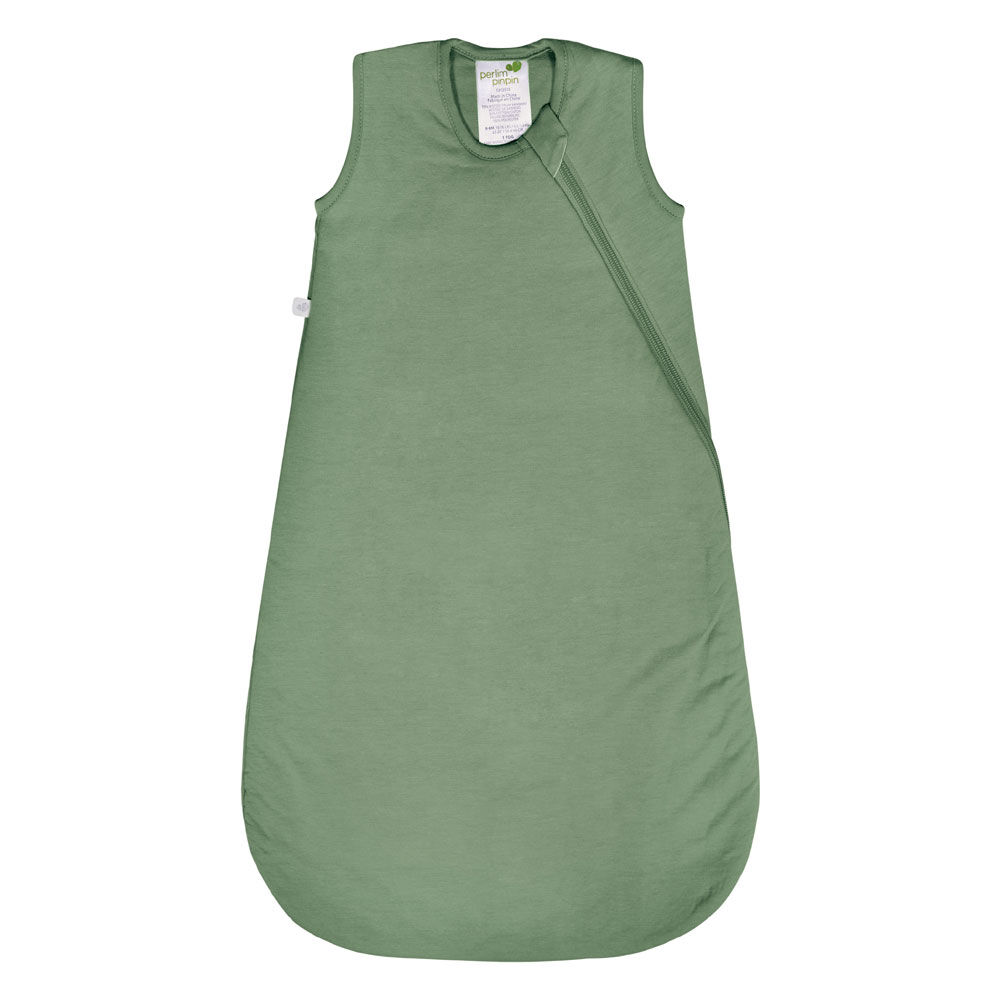 Perlimpinpin-Bamboo sleep bag 1.0 TOG-Hunter green-0-6m