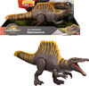 Jurassic World Rebirth Tail Thrasher Spinosaurus Action Figure, Dinosaur Toy with 2 Attack Moves